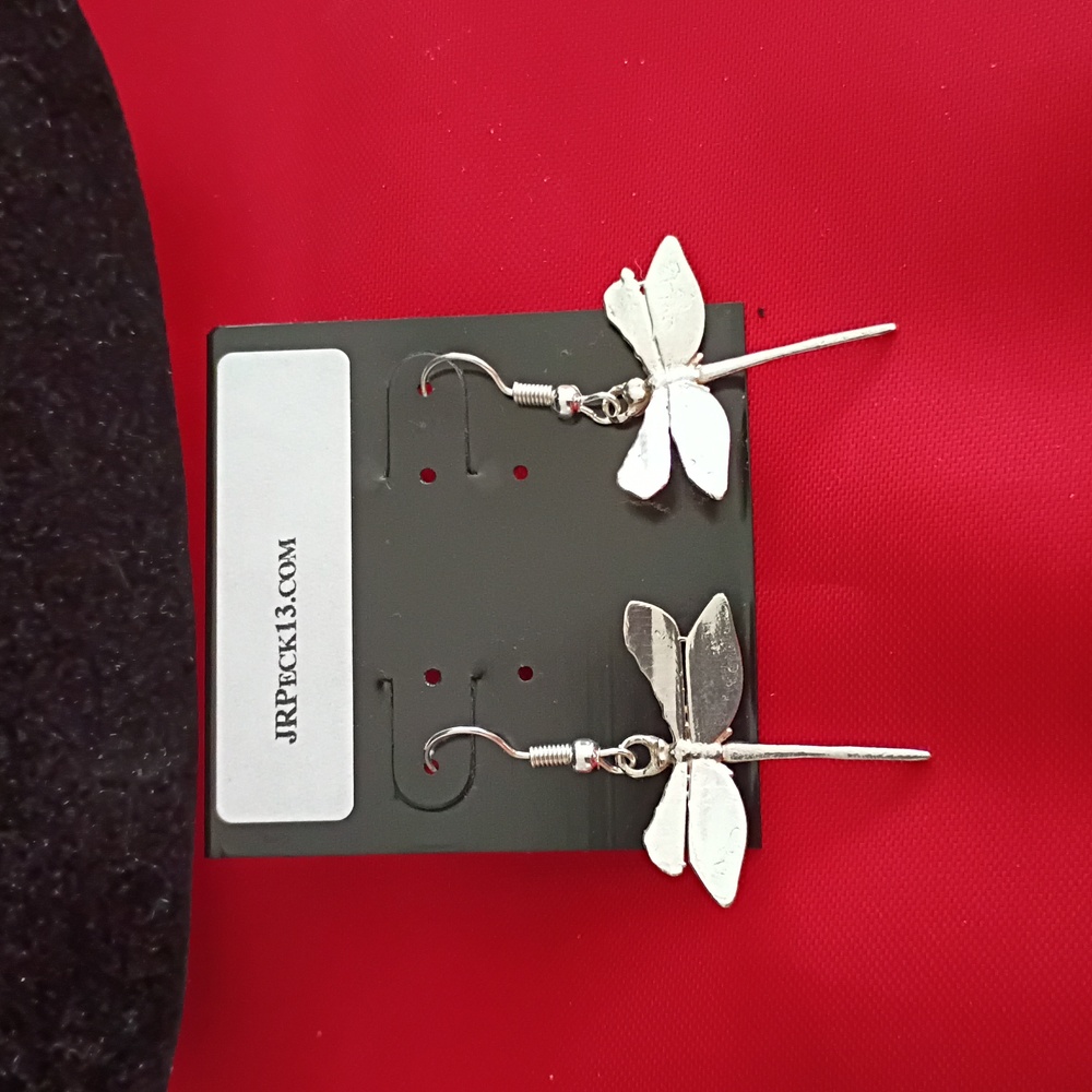 Sterling Silver Dragonfly Earrings